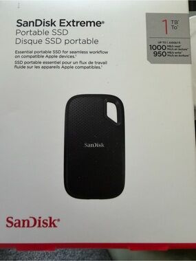 SanDisk Extreme Portable SSD 1TB - Black